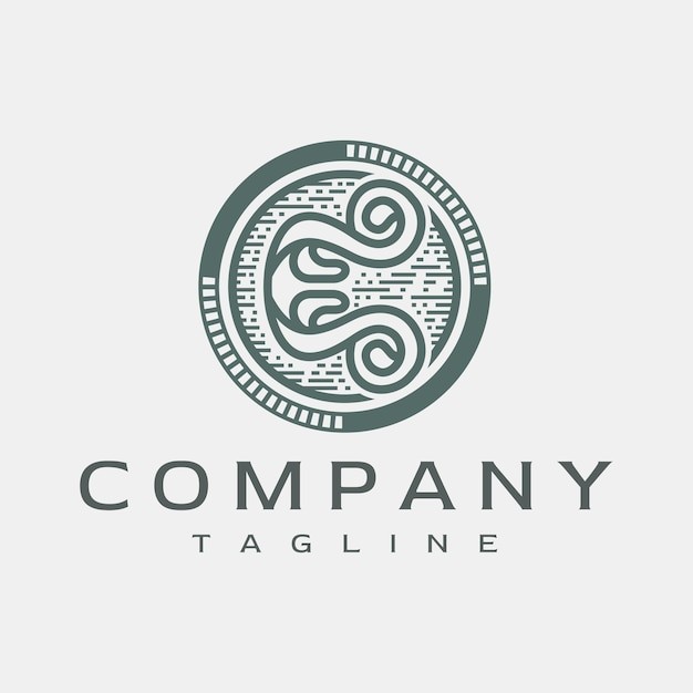 圆形优雅的标志logo