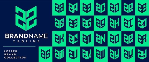 字母zz字母za标志logo