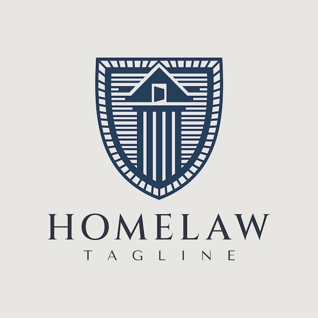 盾牌房屋财产保护标志logo