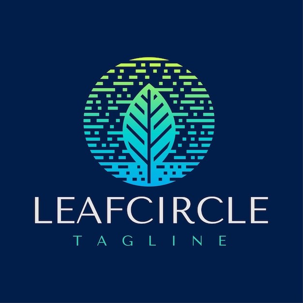 植物叶子树叶标志logo