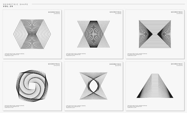现代抽象几何图形元素
