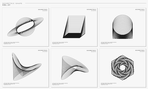 现代抽象几何图形元素