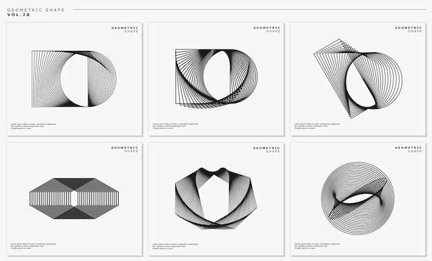现代抽象几何图形元素