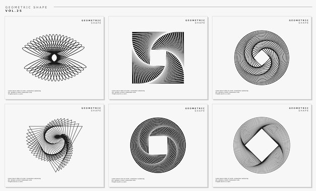 现代抽象几何图形元素