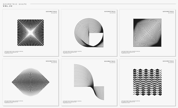 现代抽象几何图形元素