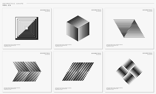 现代抽象几何图形元素
