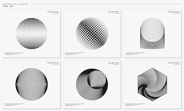 现代抽象几何图形元素