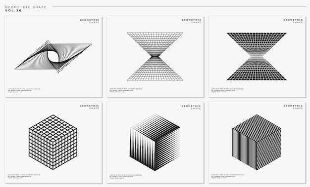 现代抽象几何图形元素