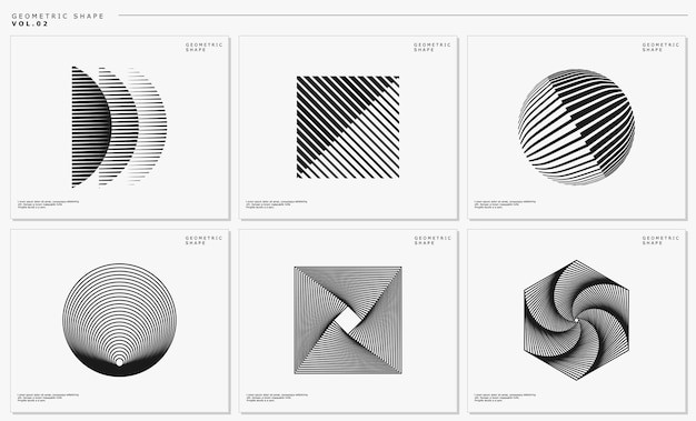 现代抽象几何图形元素