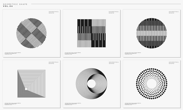 现代抽象几何图形元素