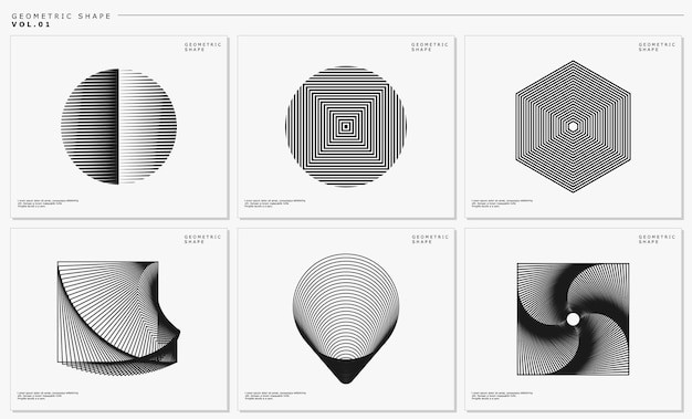 现代抽象几何图形元素