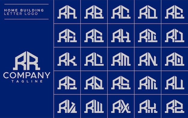 房子 rr r 字母标志logo