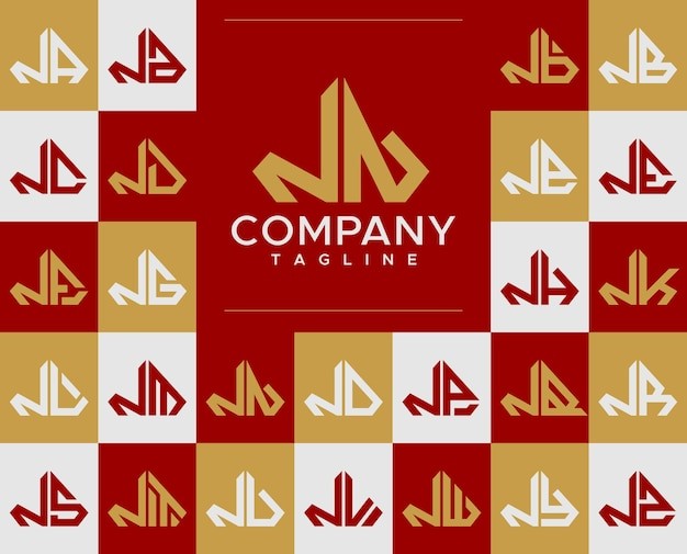 华丽钻石珠宝字母 nn n 标志logo