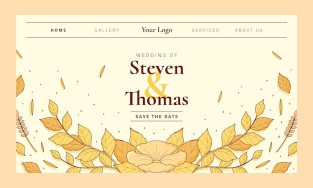 婚礼庆典网页模板