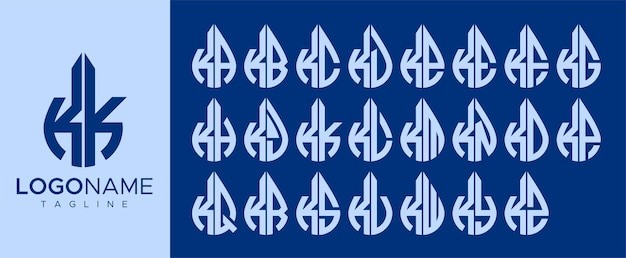 水滴k字母k标志logo