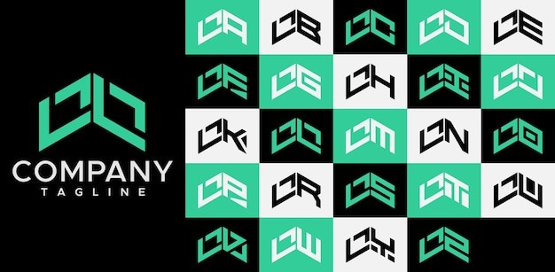 向上箭头字母ll标志logo