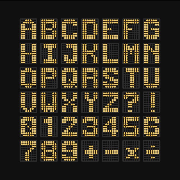 液晶显示效果字母数字