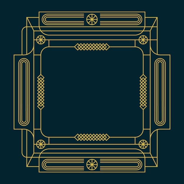 欧式线条文字装饰边框元素