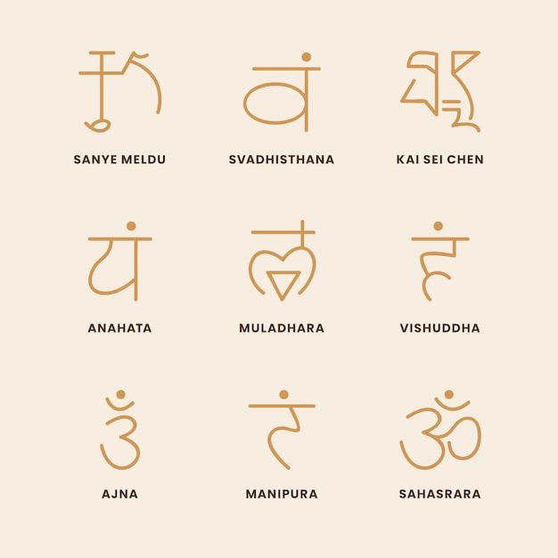 手绘抽象灵气元素