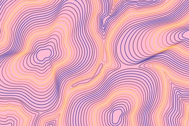 线条等高线背景