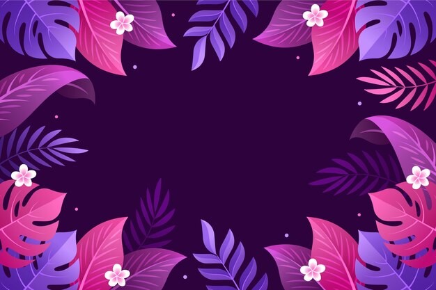 热带阔叶植物叶子树叶背景