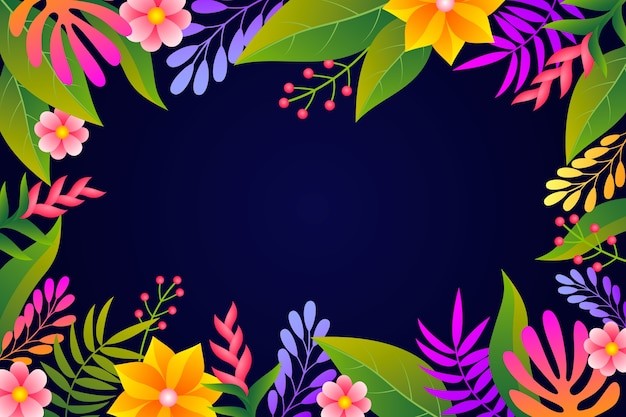 热带阔叶植物叶子树叶背景