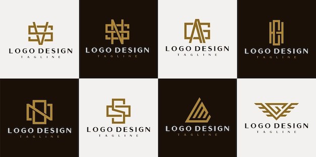 字母组合标志logo