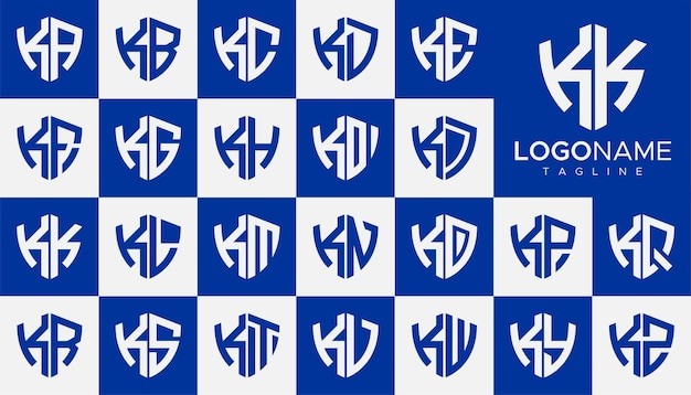 盾牌字母k标志logo