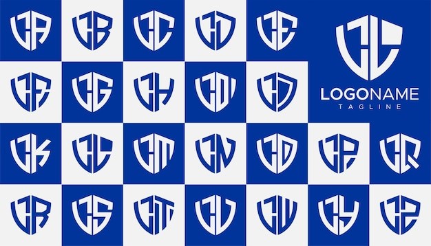 盾牌字母l标志logo