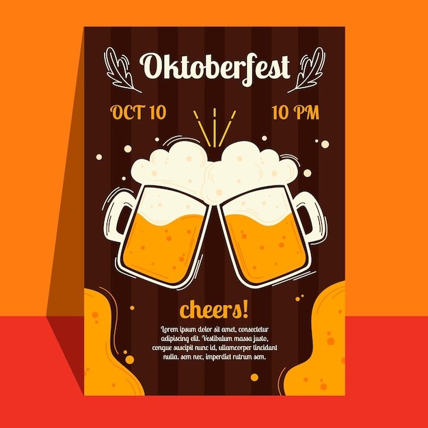 啤酒节活动海报模板