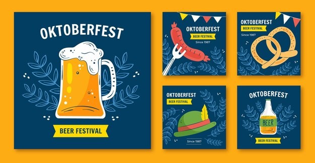 啤酒节活动海报模板