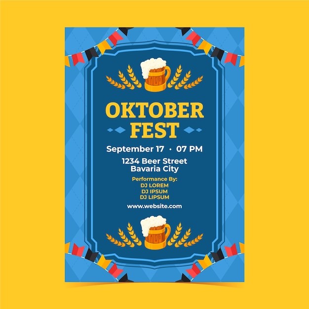 啤酒节活动菜单模板