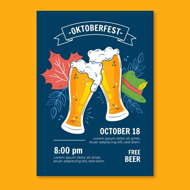 啤酒节活动菜单模板