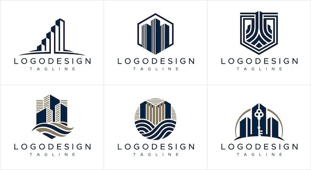 房屋建筑地产标志logo