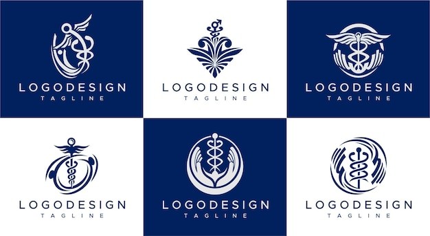 医疗医学蛇杖标志logo