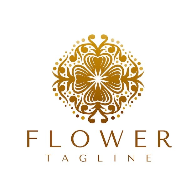 华丽花朵标志logo