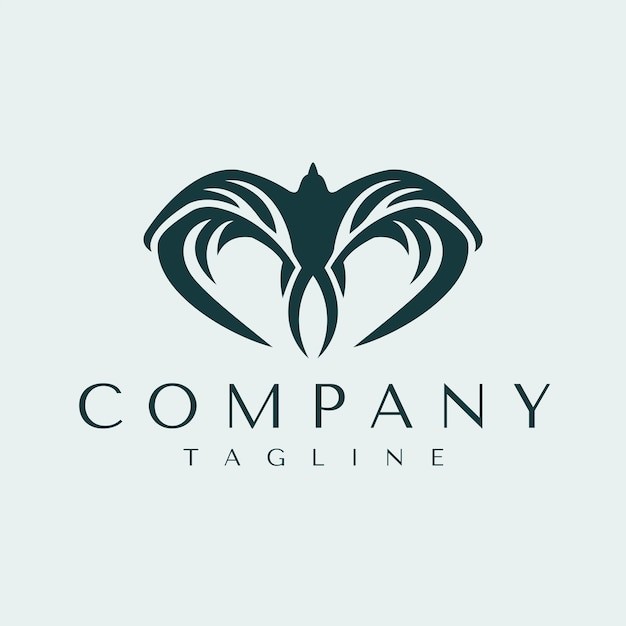 字母m鸟标志logo