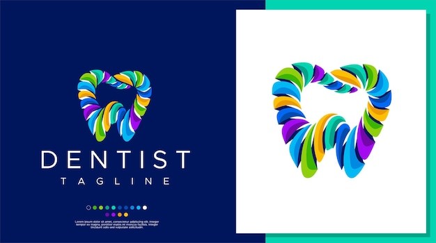 牙齿牙医牙科诊所标志logo