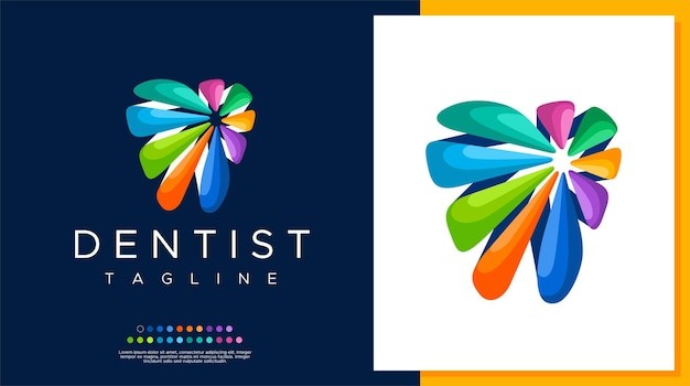 牙齿牙医牙科诊所标志logo