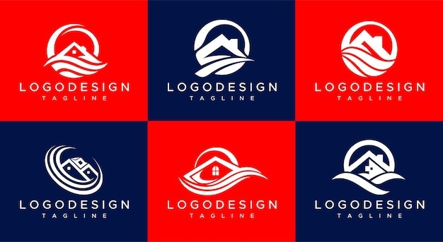 房屋建筑地产标志logo