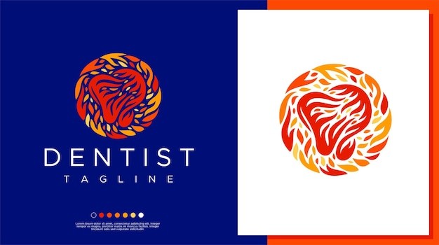 牙齿牙医牙科诊所标志logo