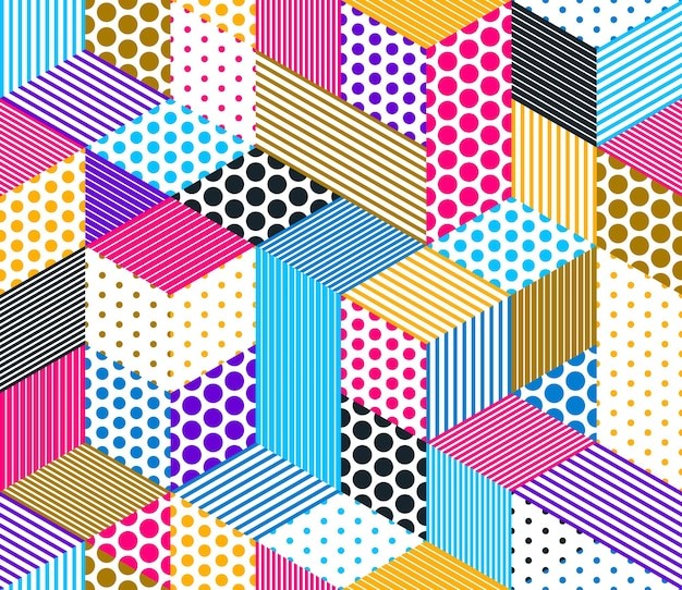 无缝3d效果空间感花纹