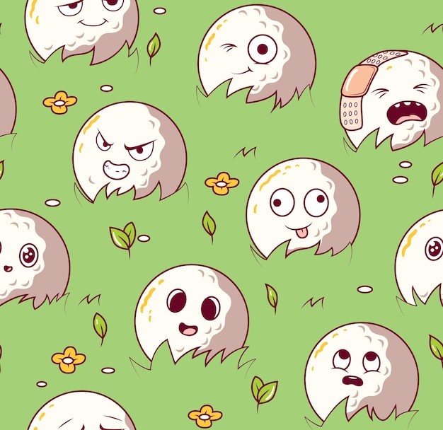 高尔夫球无缝花纹