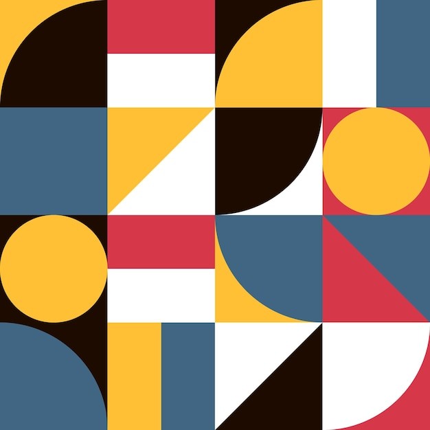 抽象几何图形无缝花纹