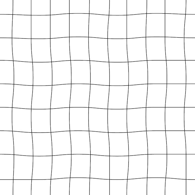 弯曲的格子无缝花纹