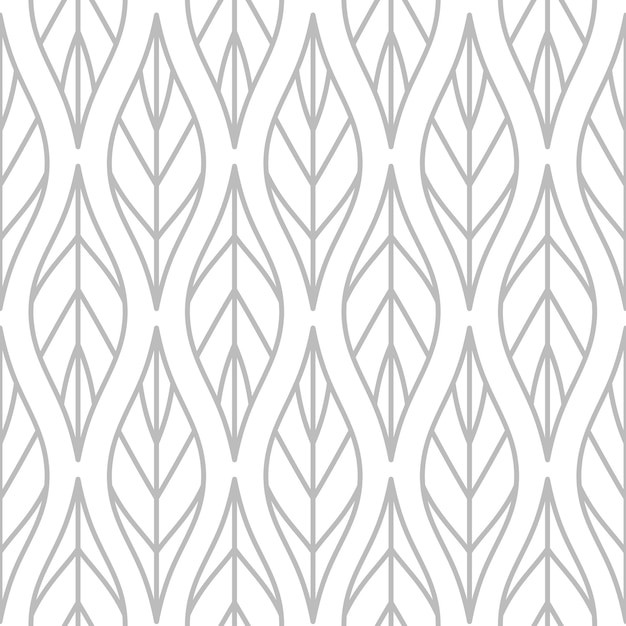 抽象叶子无缝花纹