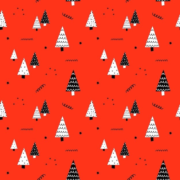 无缝圣诞节贴图花纹