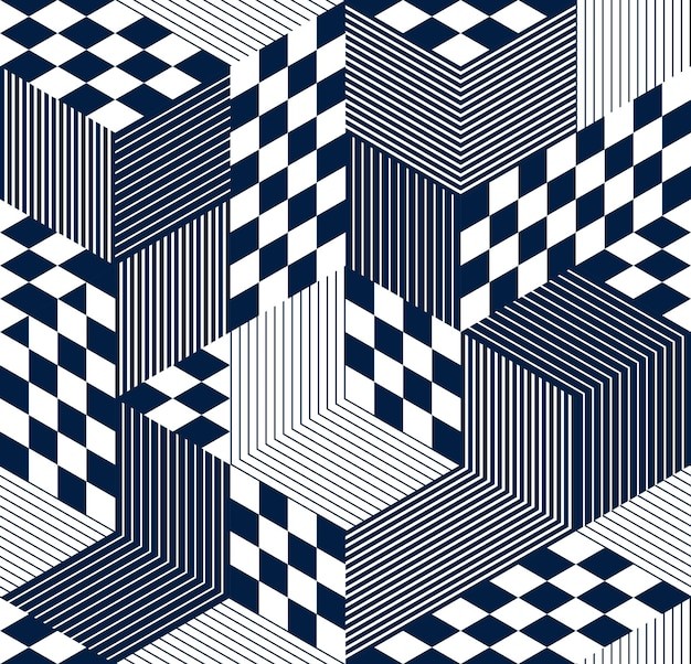 3d无缝多边形立体几何贴图花纹