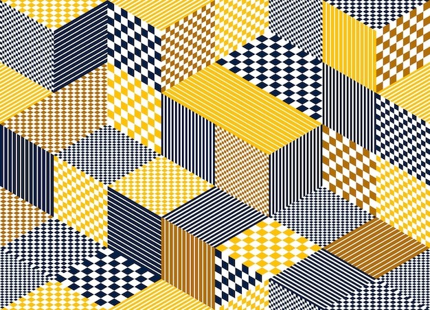 3d无缝多边形立体几何贴图花纹