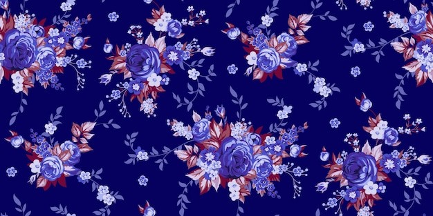 玫瑰花朵无缝贴图花纹